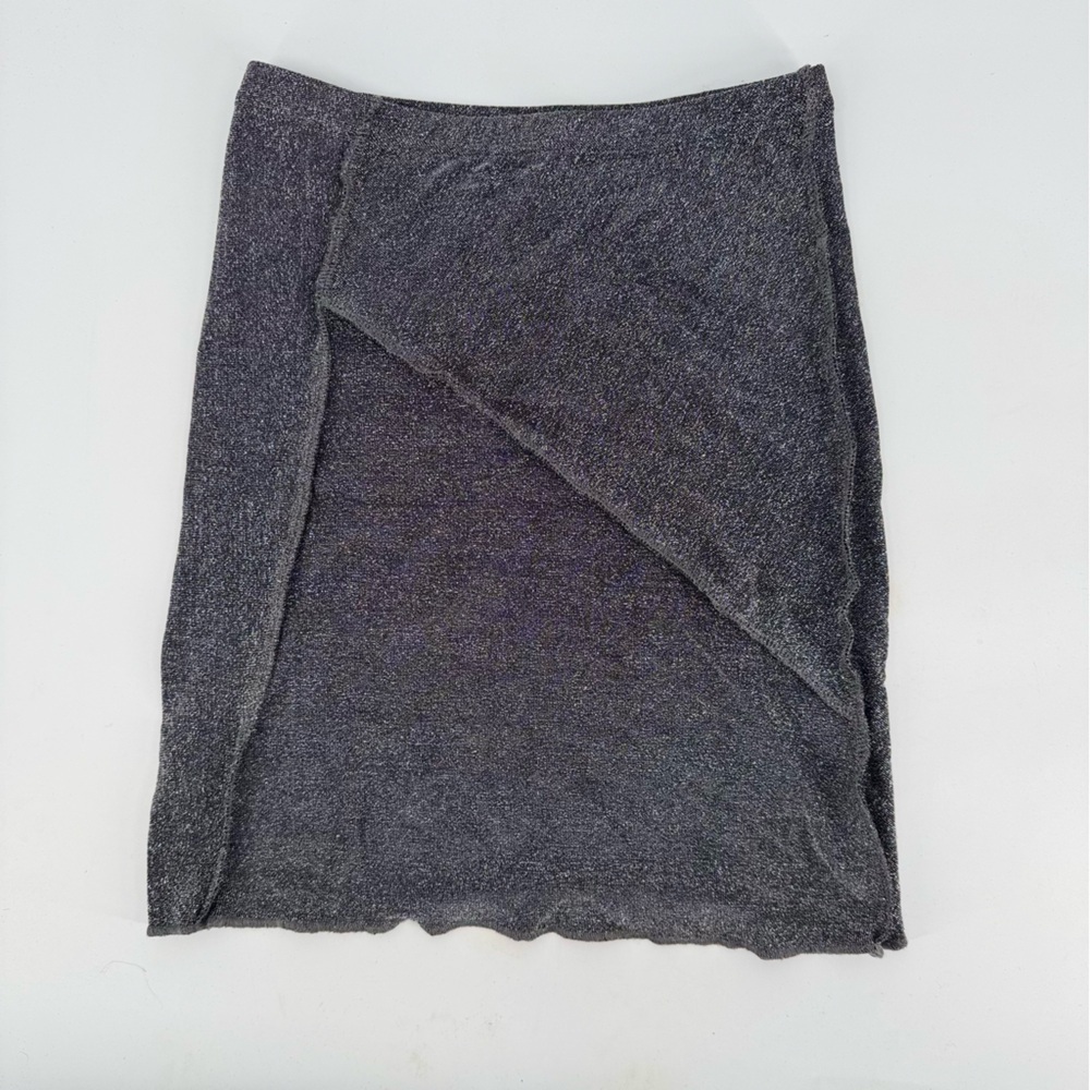 Lambert Metallic High Waisted Patch Mini Skirt